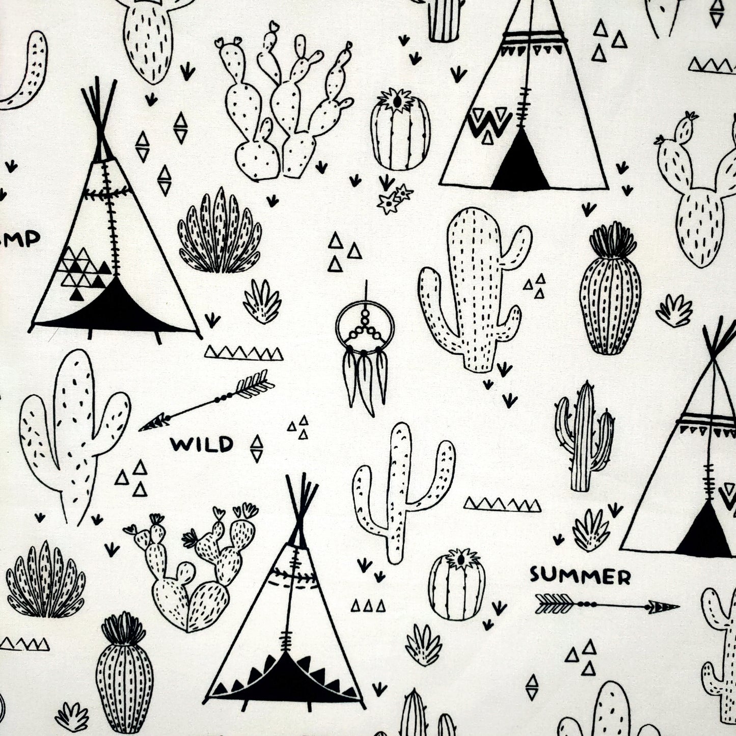 Suspension Tipis noir et blanc - Mademoiselle Lumière suspension