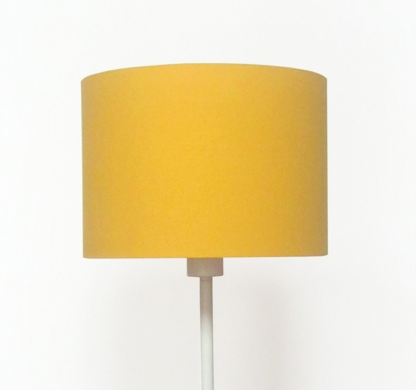 Abat-jour rond uni jaune pâle/jaune poussin / jaune vif / jaune moutarde pour pied de lampe/ lampadaire ou suspension