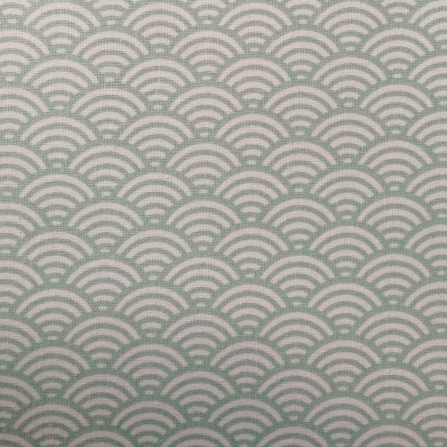 Lampe à poser Tube tissu imprimé Vagues Jaune rouge vert pastel bleu marine gris anthracite Inspiration japonaise