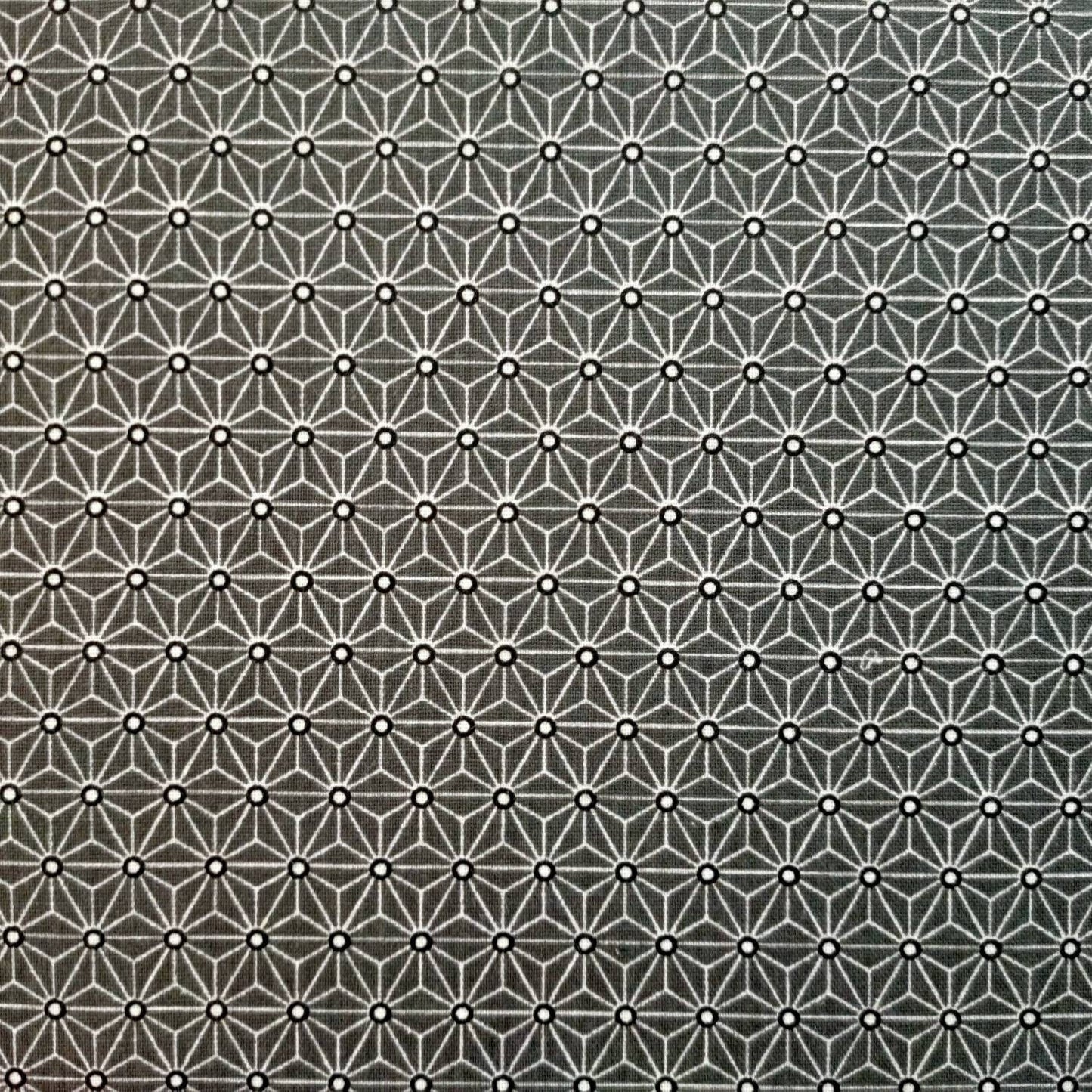 Applique murale demi-cercle design tissu imprimé motifs traditionnels Japonais Japonais Asanoha Jaune moutarde bleu turquoise gris noir