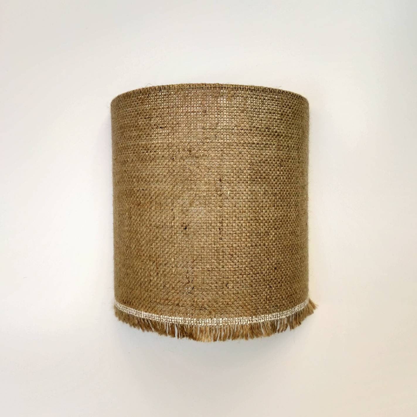 Applique murale demi-lune design Jute naturel à franges fabriquée en France décoration bohème tendance pour chambre salon séjour