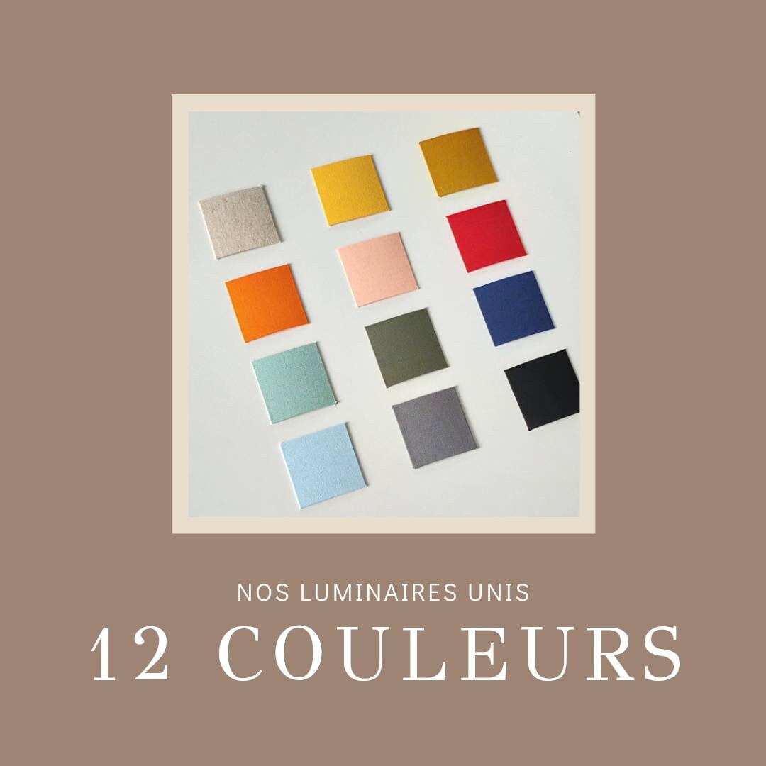 Applique murale rectangulaire S design uni couleurs coton
