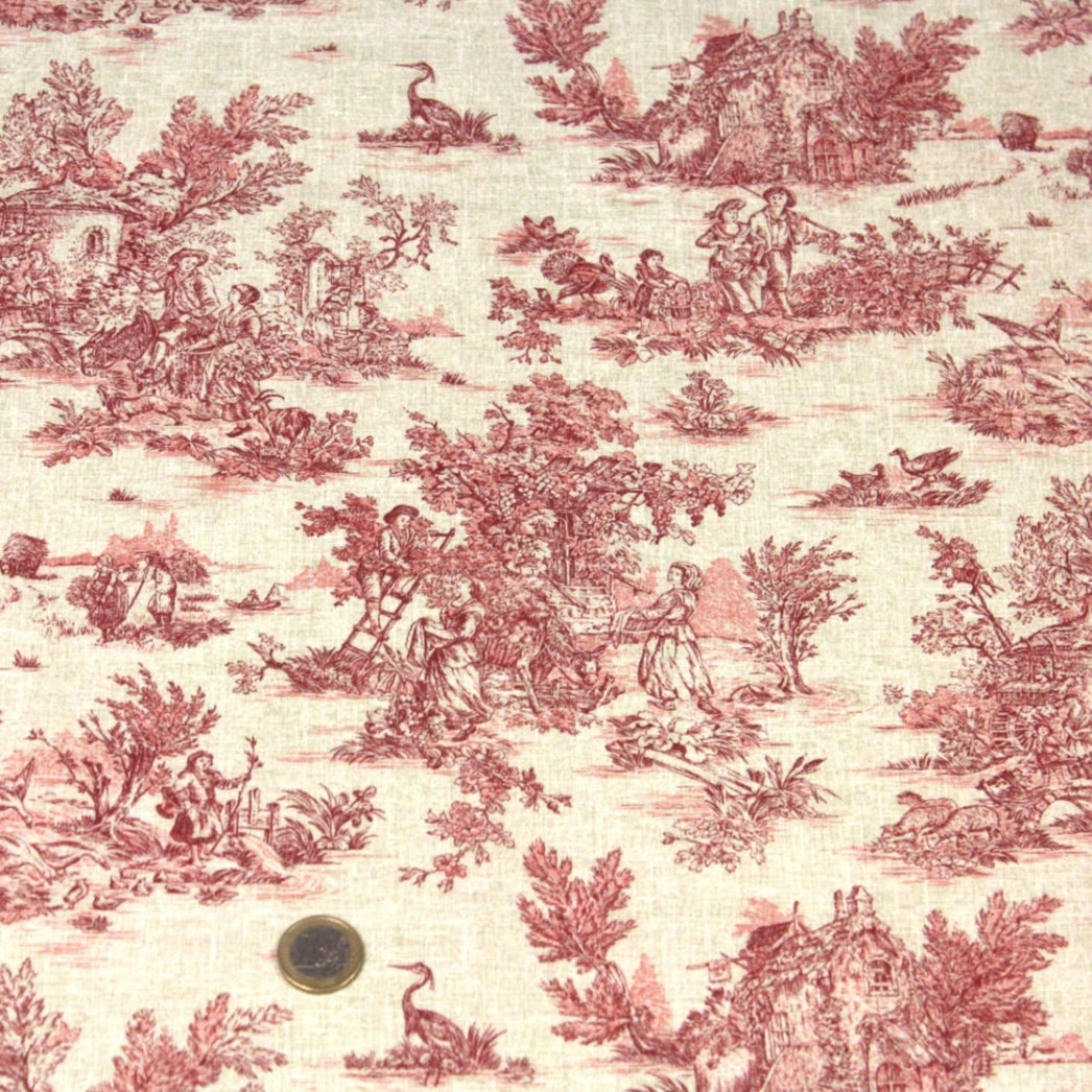 Applique murale Toile de Jouy traditionnelle