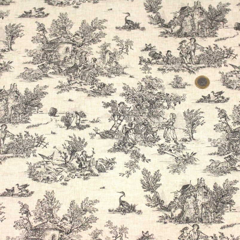 Applique murale Toile de Jouy traditionnelle