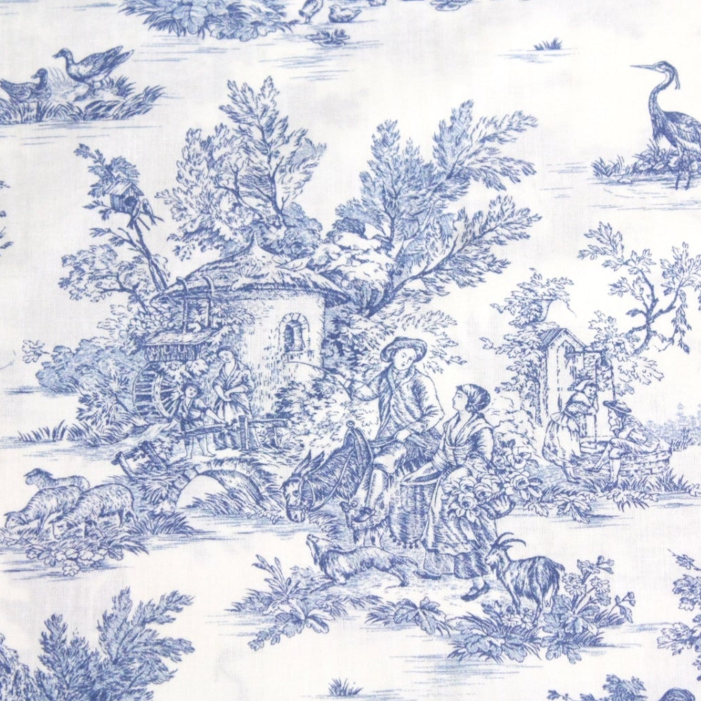 Applique murale Toile de Jouy traditionnelle
