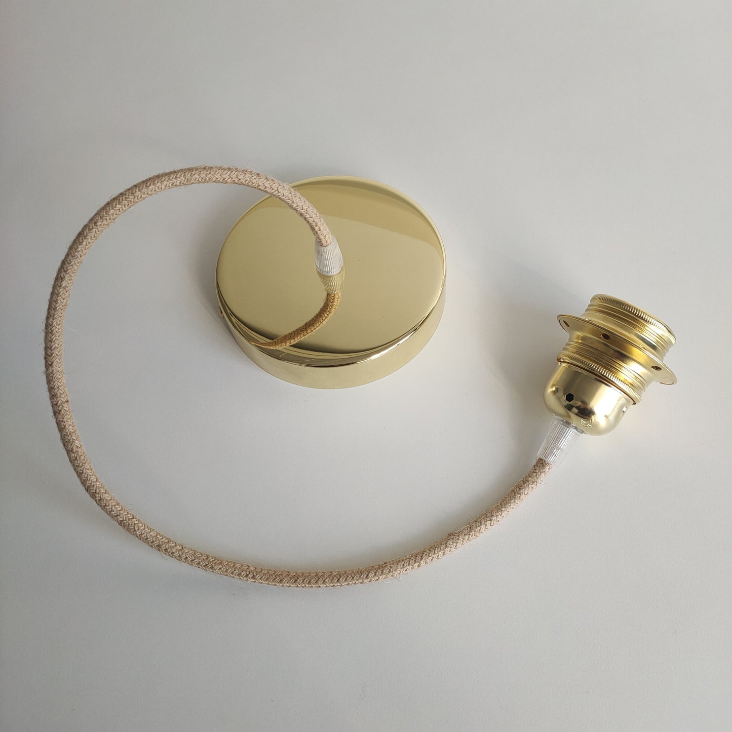 Câble électrique pour suspension rosace dorée