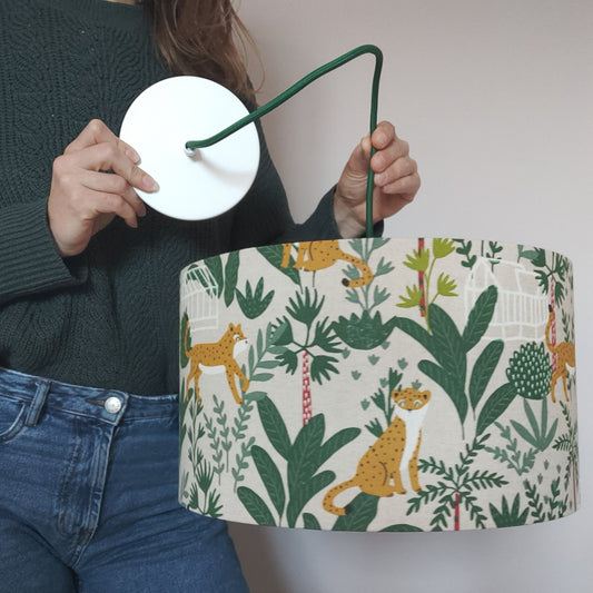 Abat-jour enfant chambre animaux tropical