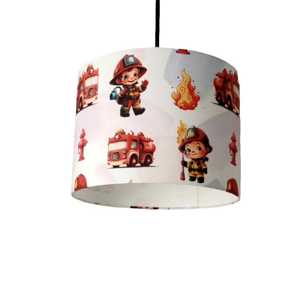 suspension Abat-jour pour chambre d'enfants Pompiers