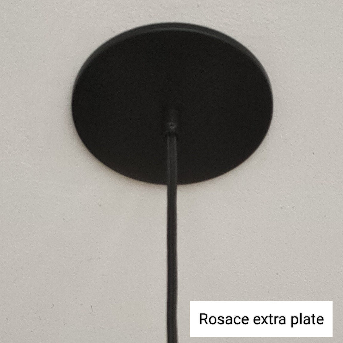 Câble électrique rosace extra plate pour suspension abat-jour E14 ou E27 en câble textile de couleurs