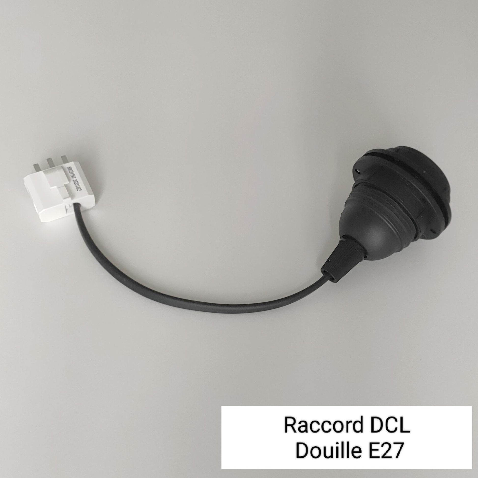 Câble raccord DCL noir pour applique murale ou abat-jour