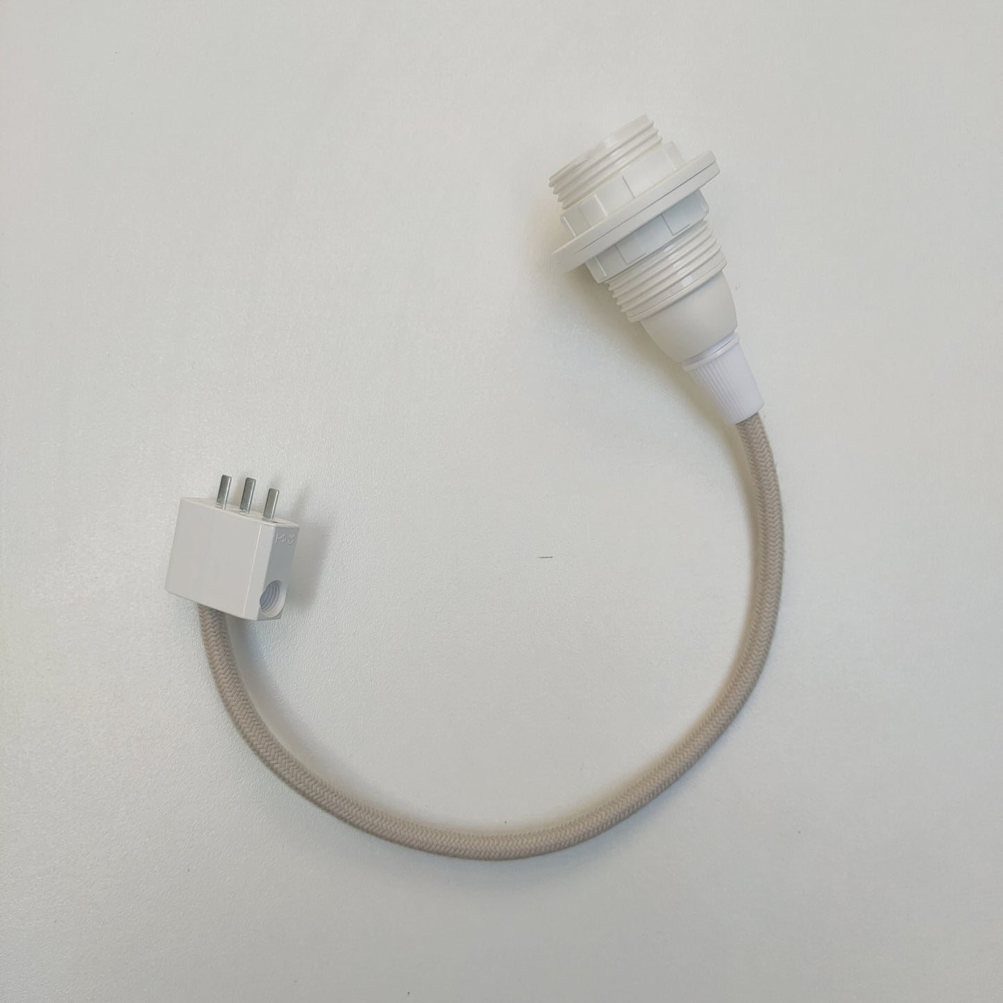 Câble raccord textile DCL E14 pour applique murale ou abat-jour