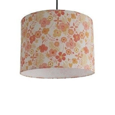 Suspension Fleurs oranges - Mademoiselle Lumière Diamètre 18 cm / Hauteur 17 cm